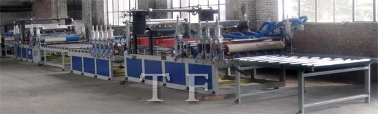 Gypsum board PVC laminating production line